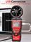 anemometro tenuto in mano di Digital di batterie AAA 3x1.5V, metro del vento di Digital di 60 gradi